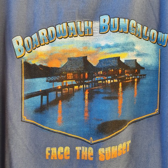 Boardwalk Bungalow Blue Beach Tee - Picture 3 of 5